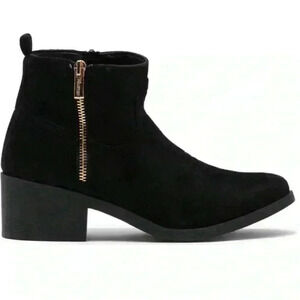 Wanted Footwear Faux Suede Western Bootie in Black Size 10 NWT
